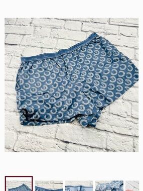 PINK Victoria's Secret Light Blue Printed Boxer Shorts